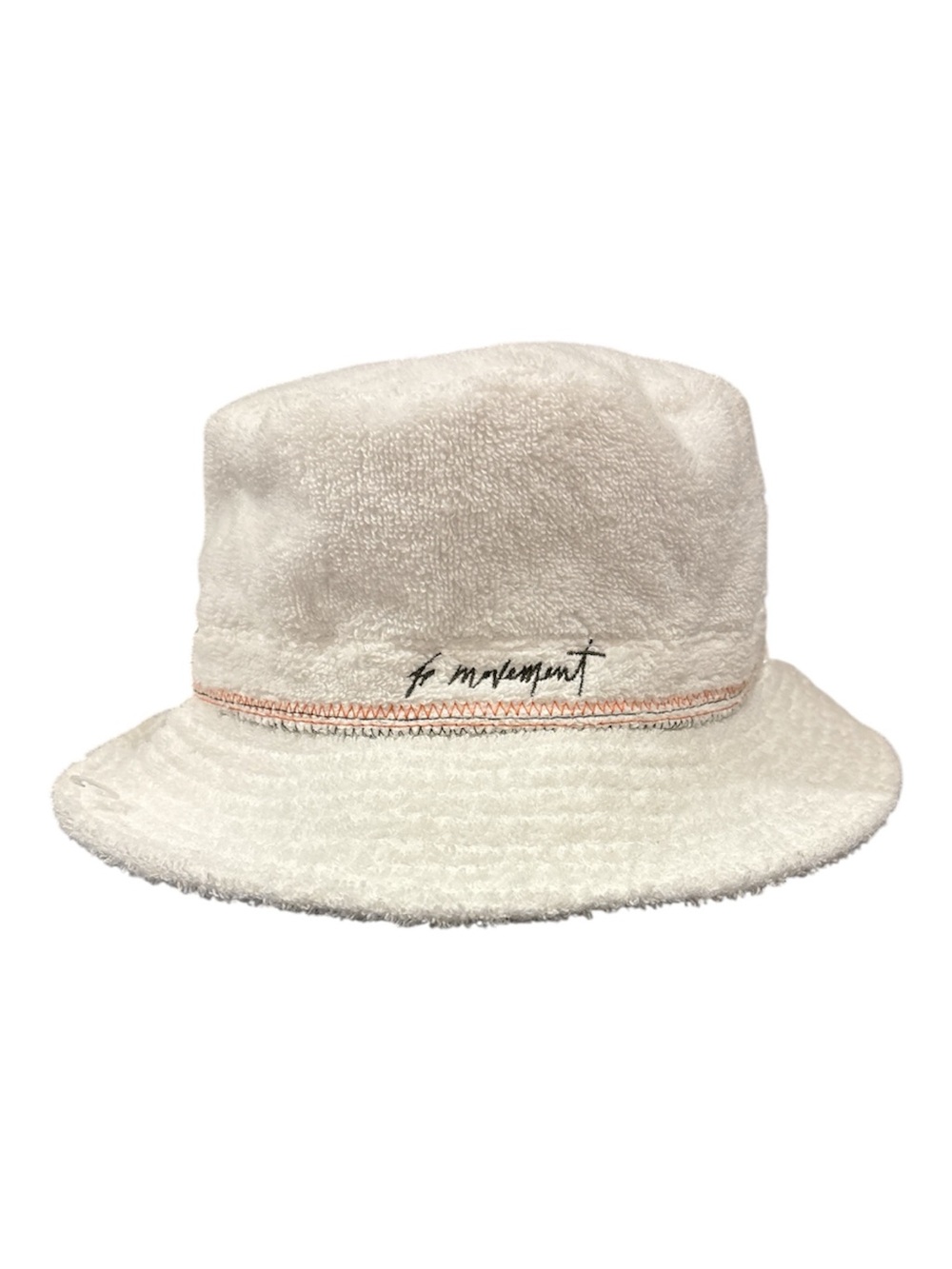FP Movement Bucket Hat White Terry Cloth Free People Summer Beach Hat One Size